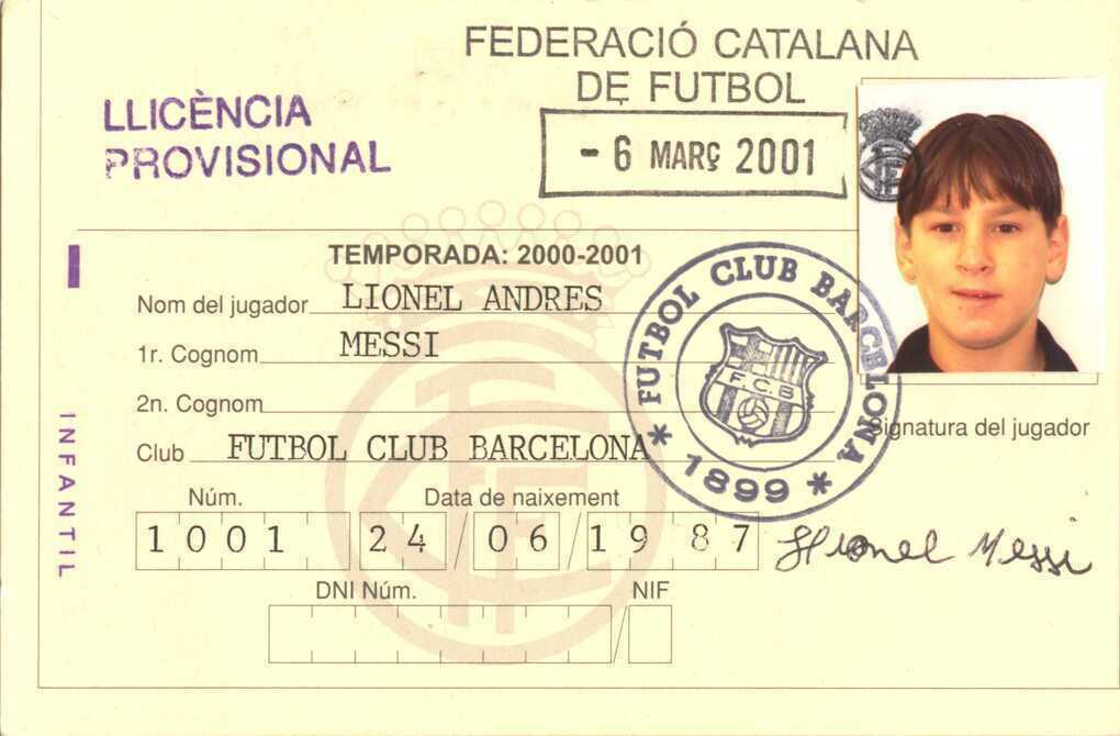 Ba bản đánh giá tuyển trạch của Barca về Messi năm 2000