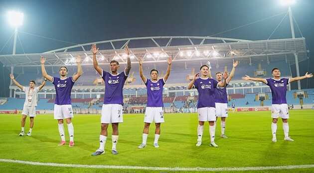 H&agrave; Nội t&igrave;m lại niềm vui sau khi thắng Bắc Ninh. (Ảnh: Hanoi Football Club)