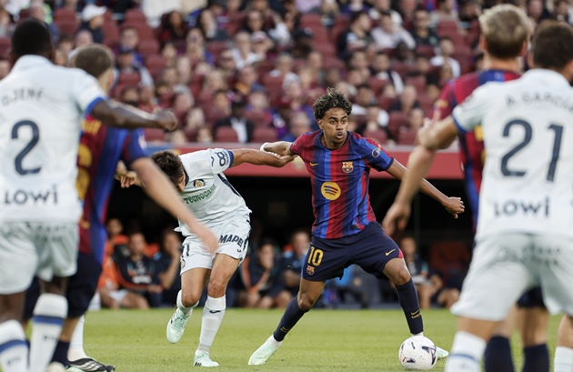 Yamal sẵn s&agrave;ng b&ugrave;ng nổ trước PSG. (Ảnh: EPA Images)