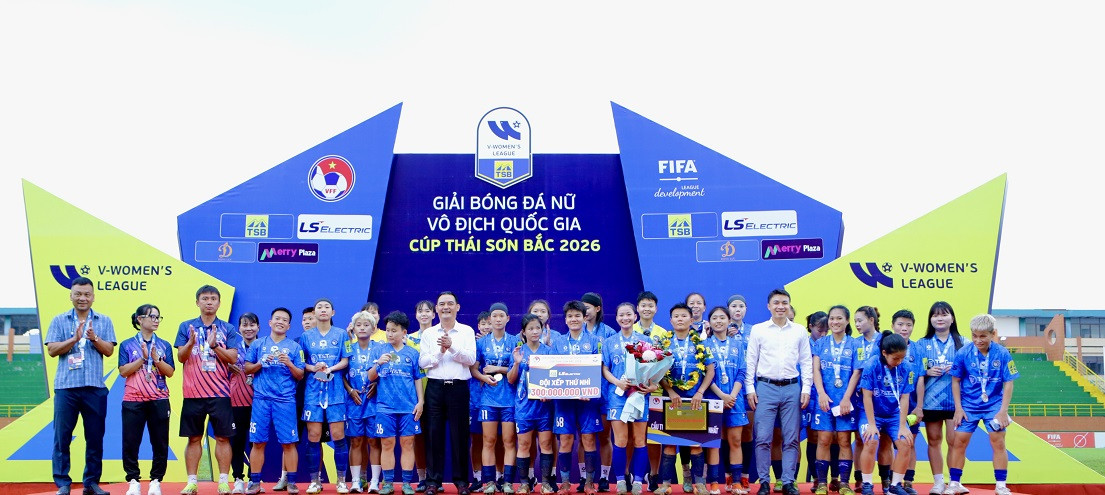 Thái Nguyên vượt Hà Nội I, giành á quân giải bóng đá nữ VĐQG 2026
