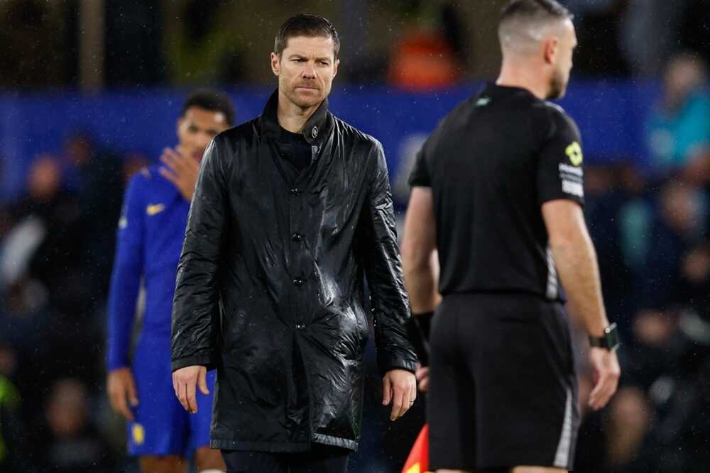 &Aacute;p lực l&ecirc;n HLV Xabi Alonso l&agrave; kh&ocirc;ng nhỏ. Ảnh: EPA/David Cliff.
