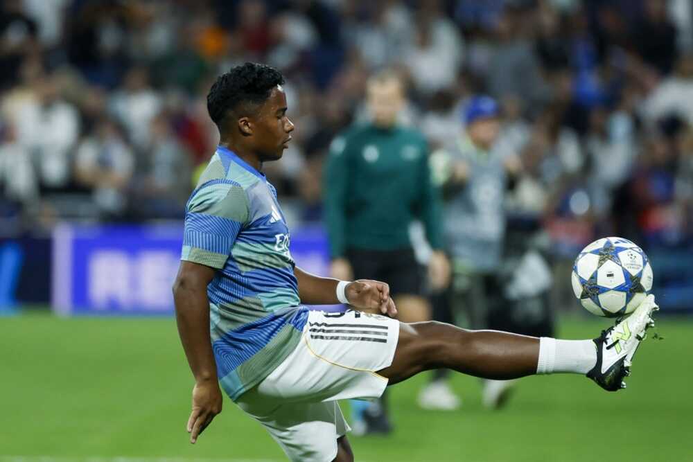 Endrick kh&ocirc;ng được Mourinho trao cơ hội. Ảnh: EPA IMAGES. 