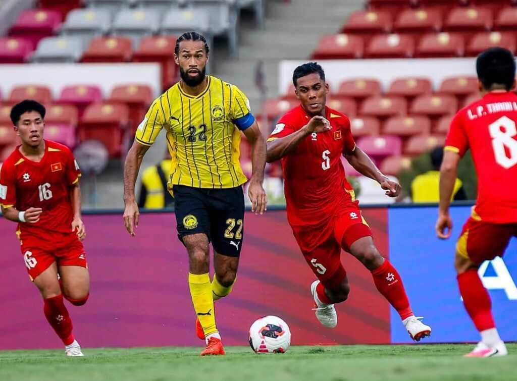 Việt Nam nhận thất bại dưới tay Malaysia. Ảnh: Malaysia NT.