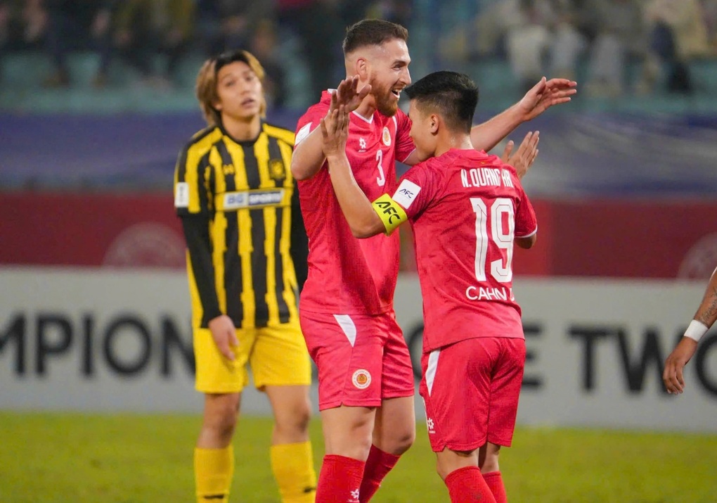 Đình Bắc và Quang Hải tỏa sáng, CLB CAHN thắng đậm ở Cúp châu Á - 2