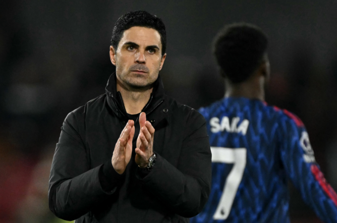 Arteta phủ nhận Arsenal chịu áp lực từ Man City