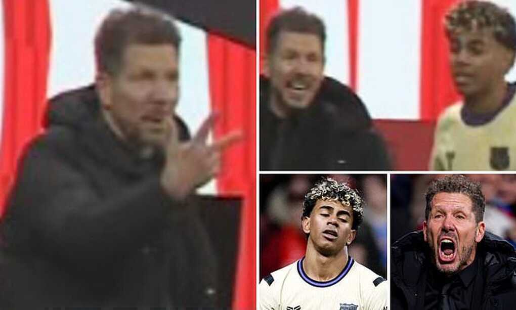 HLV Simeone chế giễu Lamine Yamal trong ngày Barcelona thảm bại