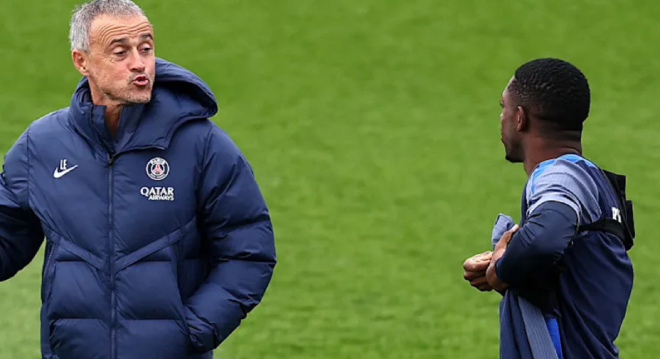 Enrique nắn gân Dembele sau phát ngôn gây tranh cãi