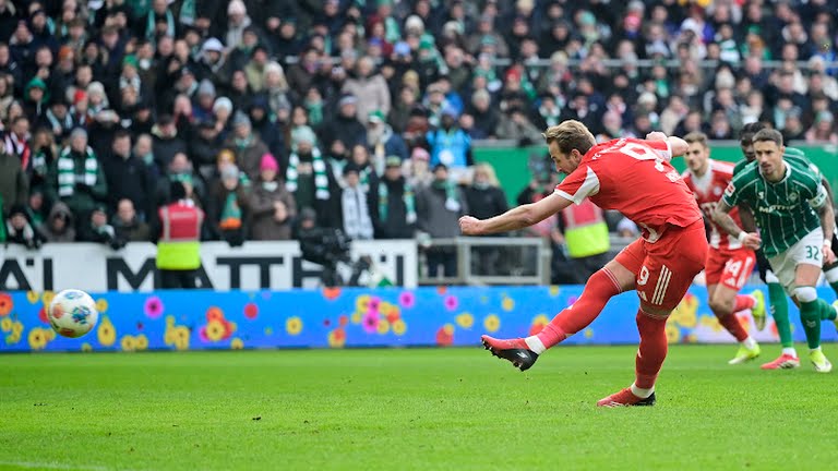 Kane lập cú đúp giúp Bayern đè bẹp Werder Bremen