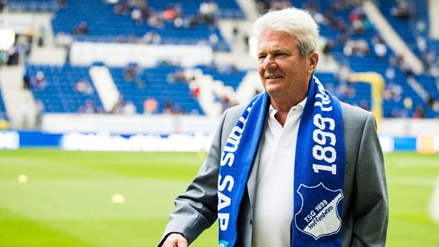 Dietmar Hopp biến Hoffenheim th&agrave;nh một CLB h&agrave;ng đầu Bundesliga.