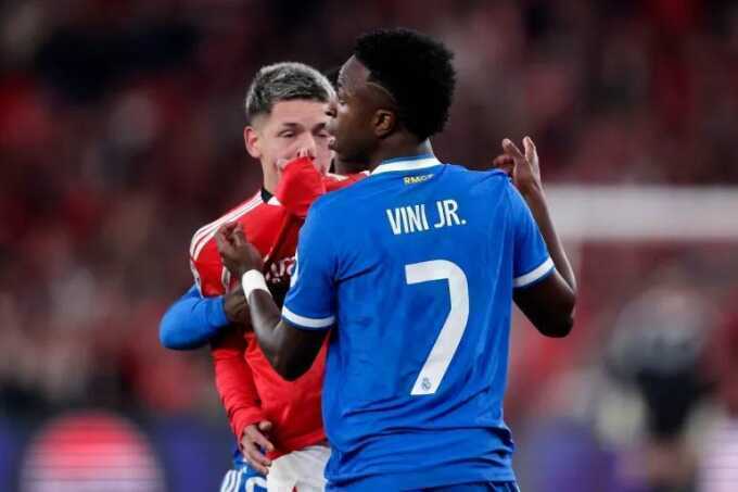 UEFA treo giò cầu thủ bị nghi phân biệt chủng tộc với Vinicius