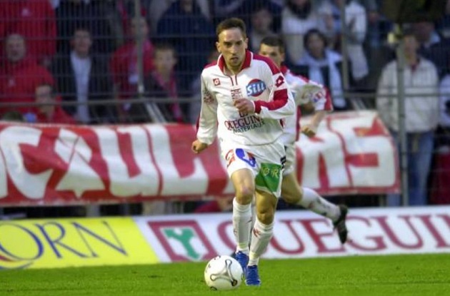 Ribery thời điểm c&ograve;n chơi cho Brest.