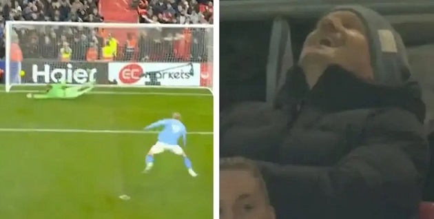 Khoảnh khắc cha Haaland cười ngất khi con trai tỏa sáng