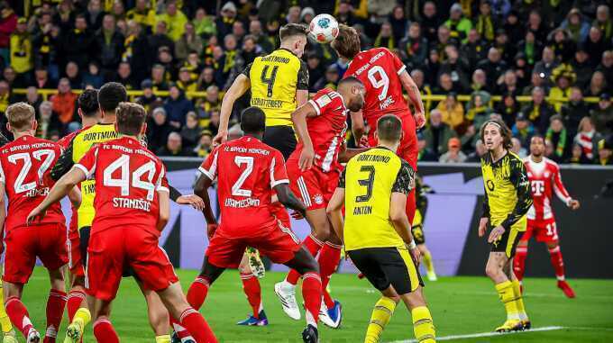 Kane giúp Bayern thắng nghẹt thở Dortmund