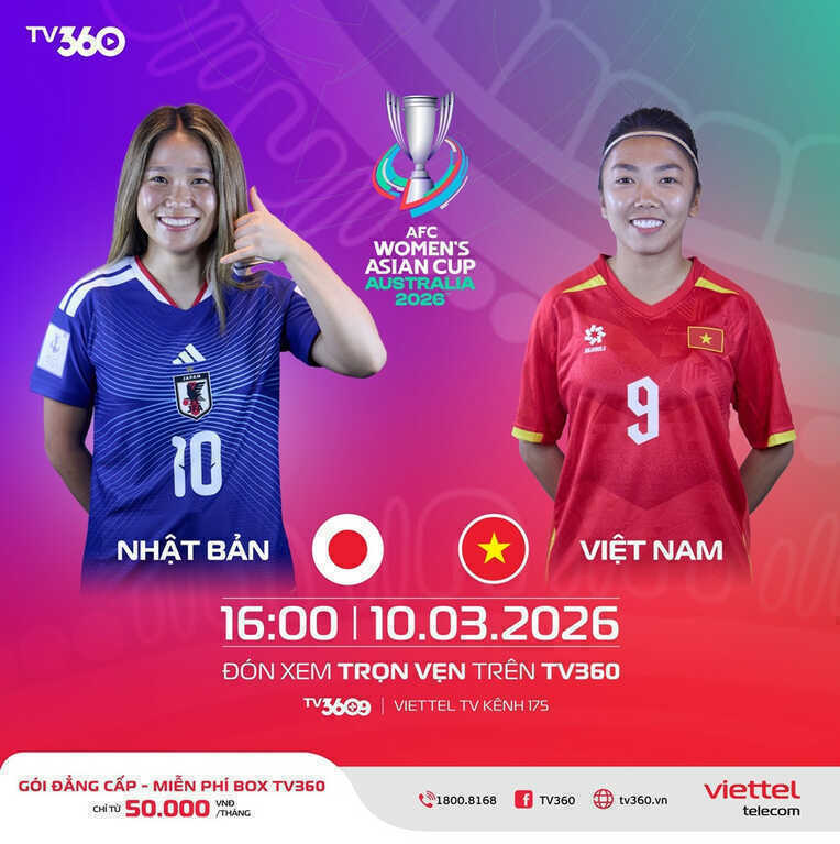 Link xem trực tiếp bóng đá nữ Việt Nam vs Nhật Bản: Asian Cup 2026
