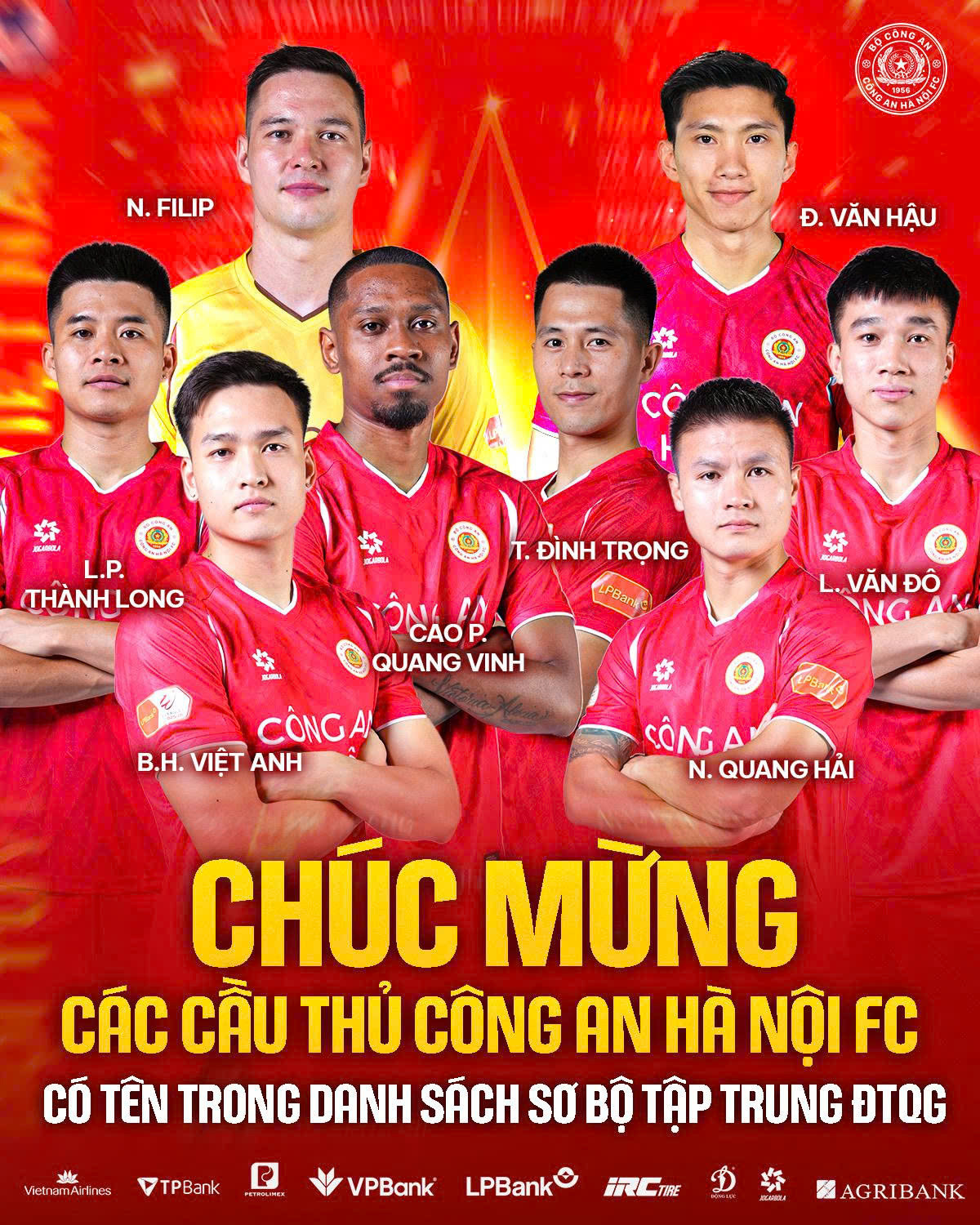 Tuyển Việt Nam: Văn Hậu trở lại, Đình Bắc vắng mặt