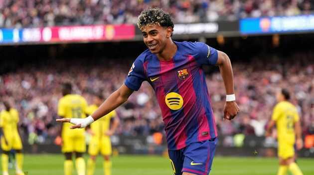 Lamine Yamal l&agrave; niềm hy vọng của Barcelona.