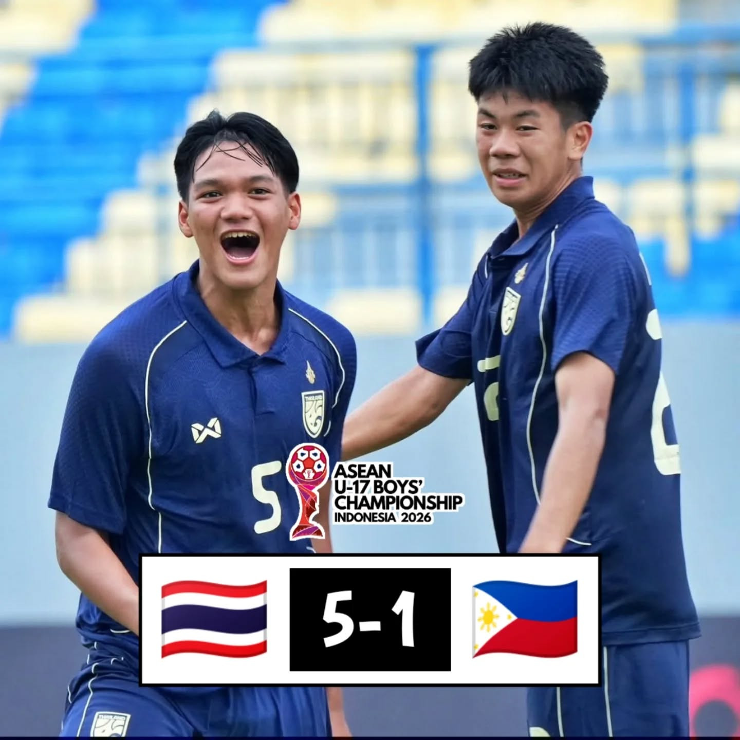 U17 Thái Lan phô diễn sức mạnh trận ra quân giải Đông Nam Á