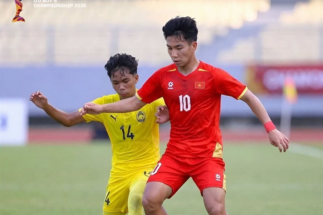 U17 Việt Nam thắng đậm Malaysia trận ra quân giải Đông Nam Á