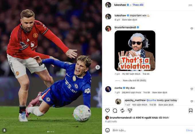 Cầu thủ Man Utd chế giễu Garnacho