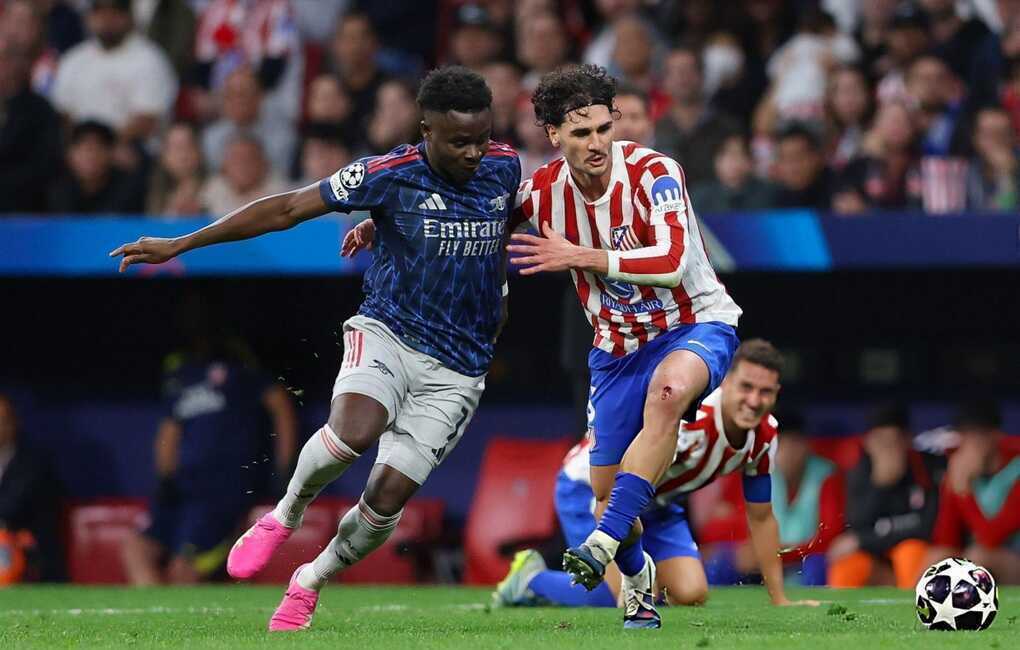 Hòa kịch tính Atletico, Arsenal kéo dài mạch bất bại tại Champions League