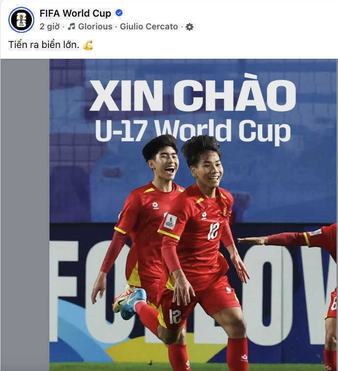 FIFA nói đúng 4 từ đầy tự hào về kỳ tích của U17 Việt Nam
