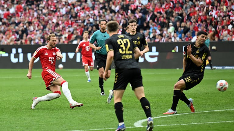 Bayern huỷ diệt Koln nhờ cú hat-trick của Kane