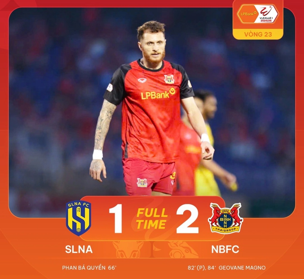 CLB Ninh Bình đánh bại SL Nghệ An, CLB Hải Phòng thắng ấn tượng