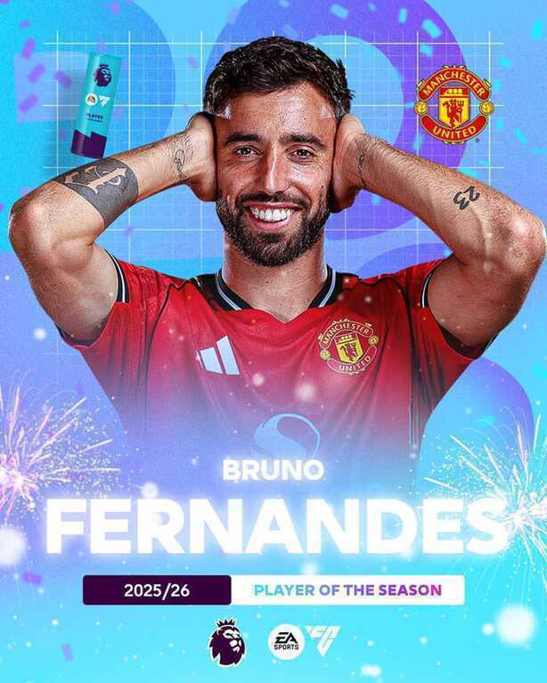 Bruno Fernandes nhận giải Cầu thủ xuất sắc nhất giải Ngoại hạng Anh