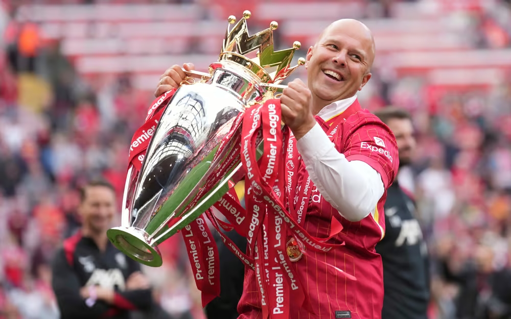 Di sản kh&oacute; bị x&oacute;a nh&ograve;a của Arne Slot tại Liverpool c&oacute; lẽ l&agrave; danh hiệu Ngoại hạng Anh.