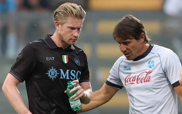 Kevin De Bruyne đồng tình vì Conte chia tay Napoli