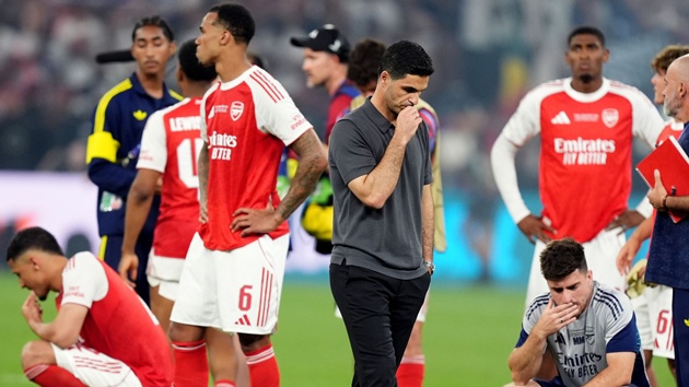 Thua đau PSG tại Budapest và bài toán về bản lĩnh của Arteta
