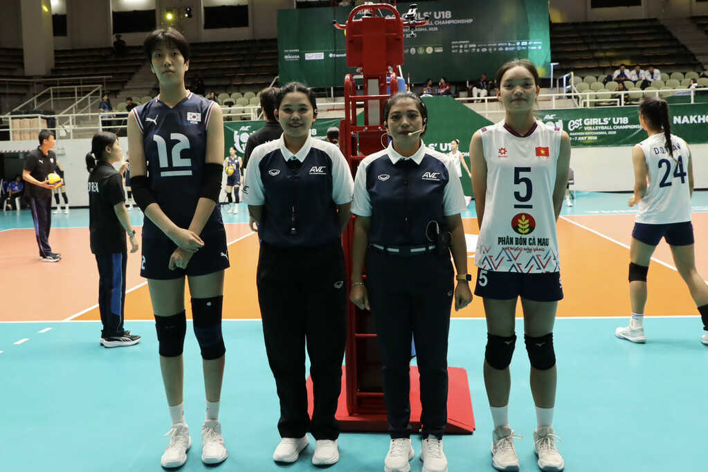Tuyển bóng chuyền U18 nữ Việt Nam thua Hàn Quốc ở giải châu Á