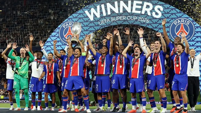Real Madrid có hành động đẹp sau khi PSG vô địch Siêu cúp châu Âu