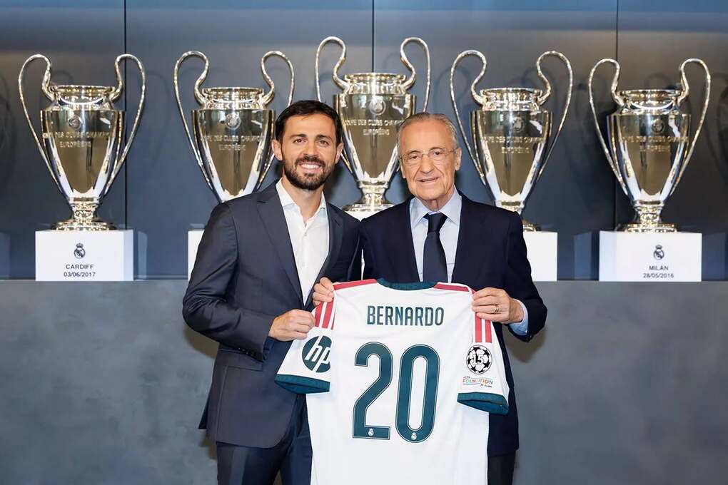 Real dùng video AI để giới thiệu Bernardo Silva