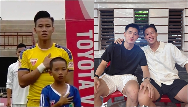 Đình Bắc khoe ảnh lúc nhỏ bên Quế Ngọc Hải