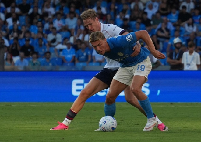 Thống kê cho thấy Hojlund đang gặp khó tại Napoli