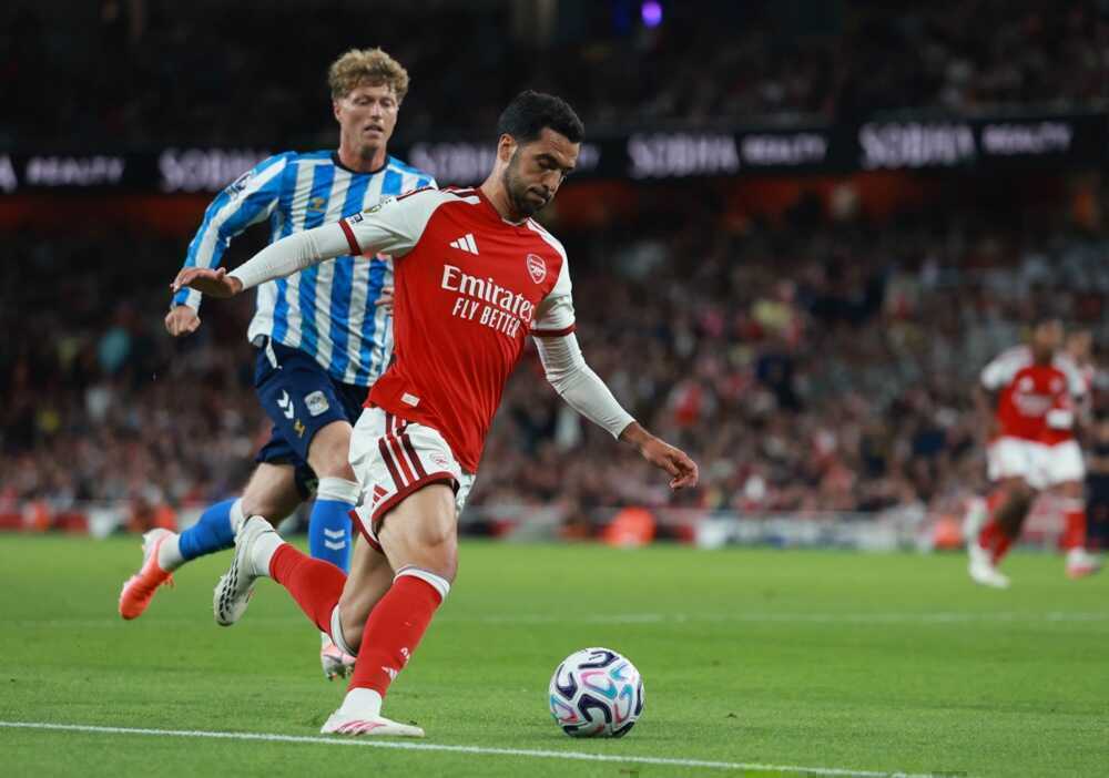 Merino trong m&agrave;u &aacute;o Arsenal. Ảnh: EPA.