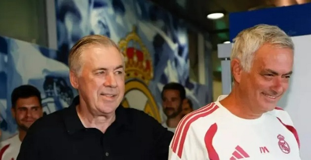 Ancelotti ghé thăm Real Madrid, gửi lời ủng hộ Mourinho