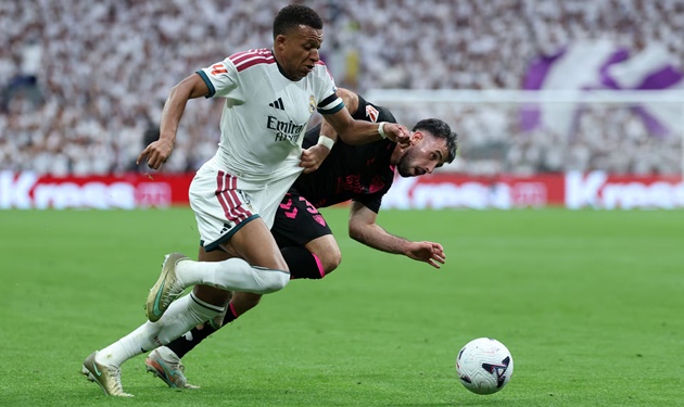 Mbappe đ&atilde; ghi 4 b&agrave;n sau 3 v&ograve;ng La Liga. Ảnh: Thomas Coex/AS.