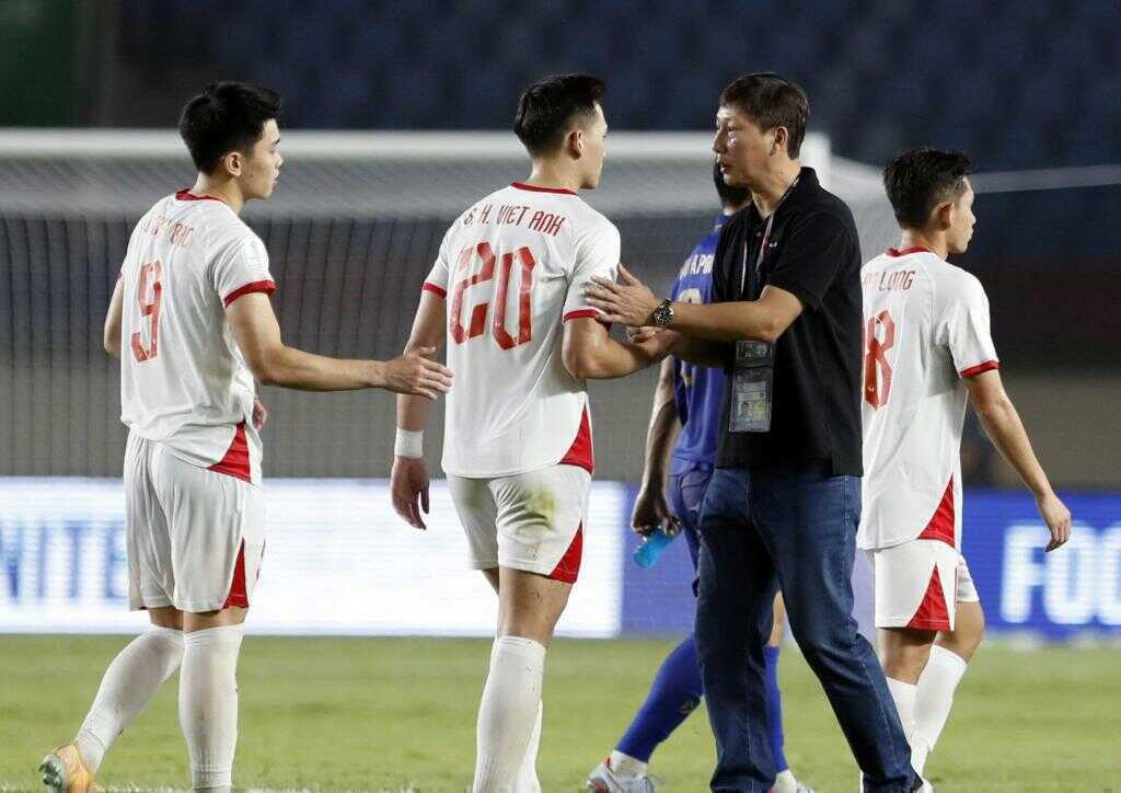 Tuyển Việt Nam cho thấy nhiều dấu hiệu t&iacute;ch cực. Ảnh: VFF