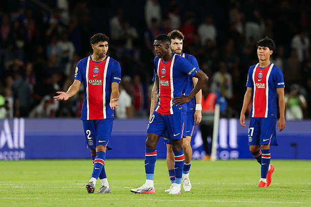 PSG g&acirc;y thất vọng tr&ecirc;n s&acirc;n nh&agrave;. Ảnh: Johnny Fidelin/Getty Images