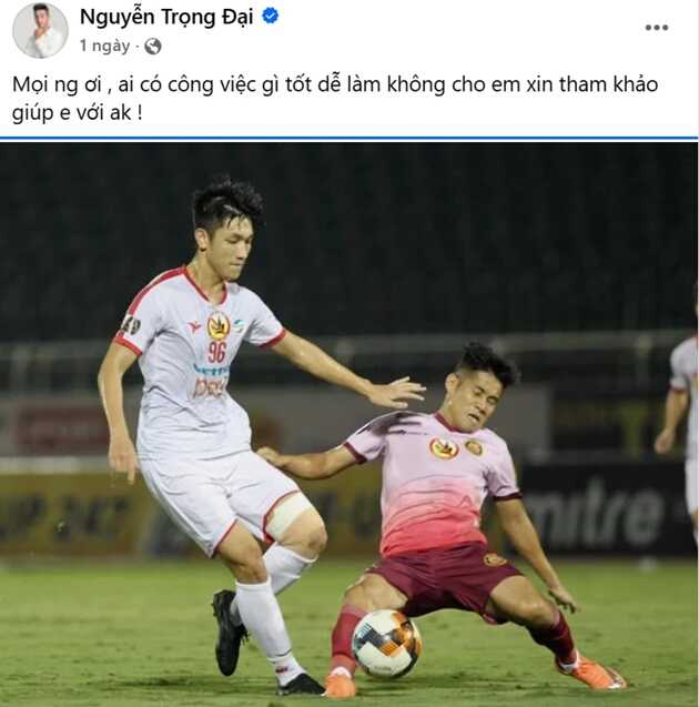 Bi kịch tuổi 29 của cựu thủ quân U20 Việt Nam Nguyễn Trọng Đại